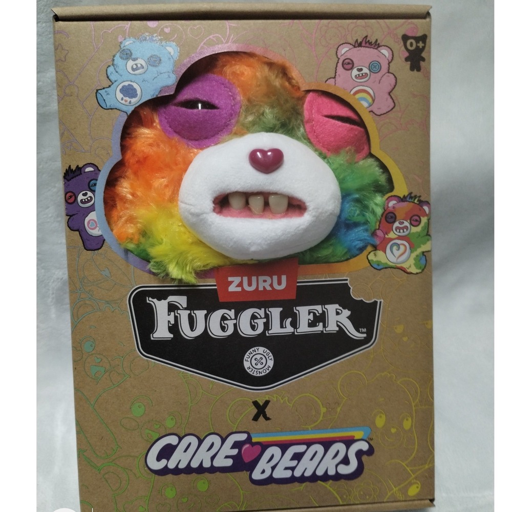 Zuru Fuggler x Care Bears Togetherness Bear Rainbow Monster Plush 15755B NIB